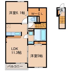 ガーデンハウス華なん　Ｂの物件間取画像